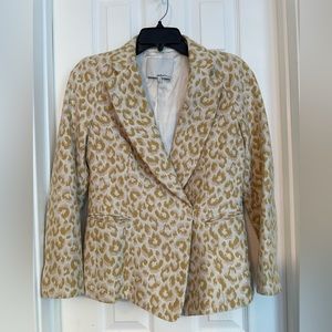 3.1 Phillip Lim Yellow Leopard Print Blazer